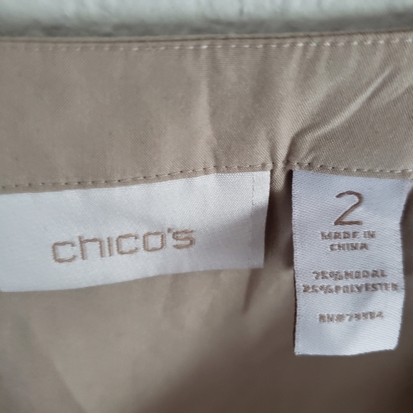 Chico's cream button-down top - Picture 2 of 6